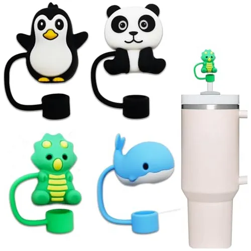 4pcs Animalscápsulas Fundas Cap Toppers Para Stanley 7gptn