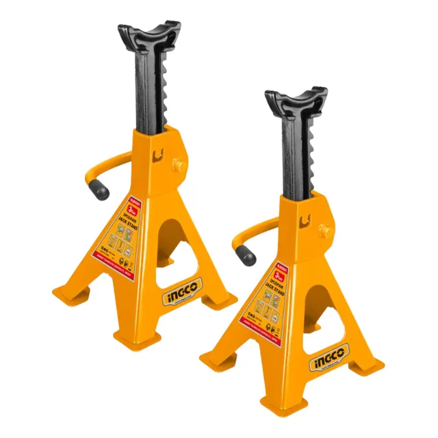 Caballete Para Auto 3 Ton Torre De 2 Piezas, Ingco