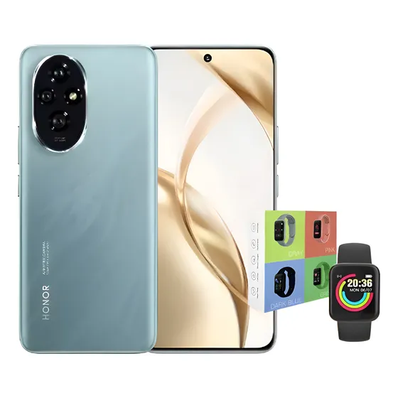 Honor Number Series Honor 200 Dual Sim 512 Gb Verde Esmeralda 12 Gb Ram + Smartwatch Macaron Verde