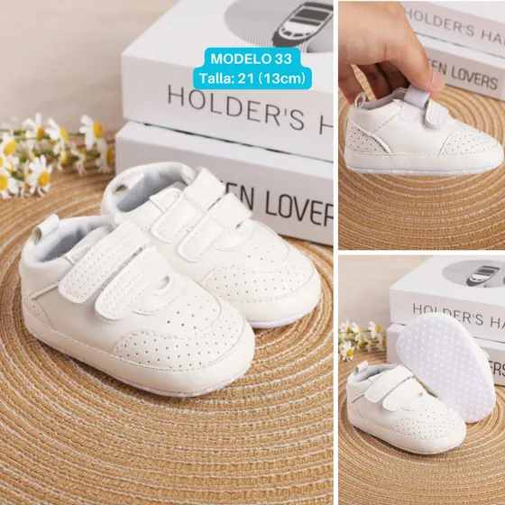 Zapatos De Bebe Varon Blanco 