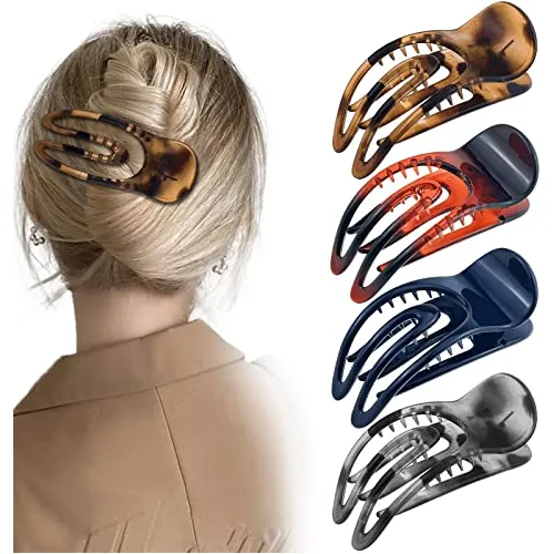 4 Pcs Francés Concord Clips De Pelo Plano, 3,54 Jc8nf