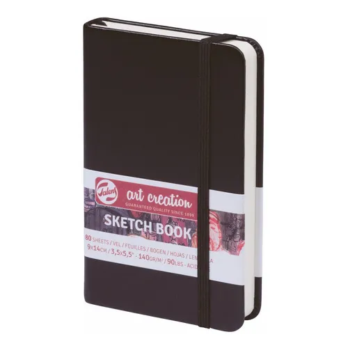 Sketchbook Dibujo Pasta De Color 80h 140g 9x14cm Color Negro