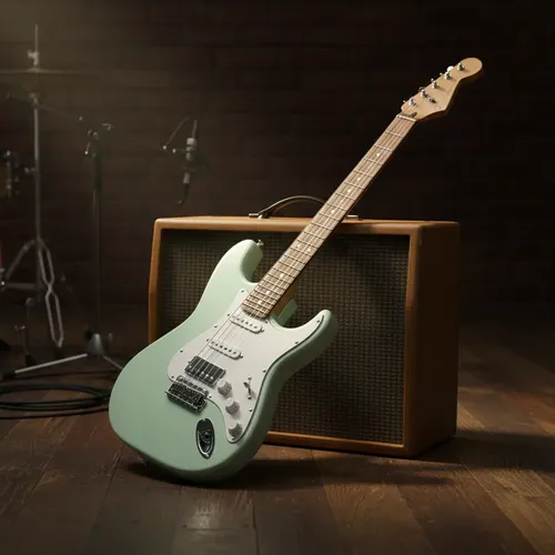 Guitarra Squier Fsr Affinity Series Stratocaster Surf Green Destro
