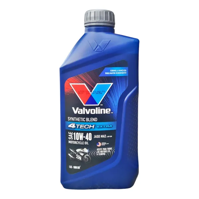 Aceite 10w40 Semisintetico Valvoline 4 Tech Moto 4t Api Sn