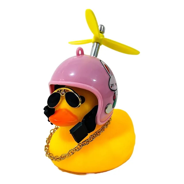 Pato De Goma Para Auto Moto O Bicicleta Con Chifle Y Luces