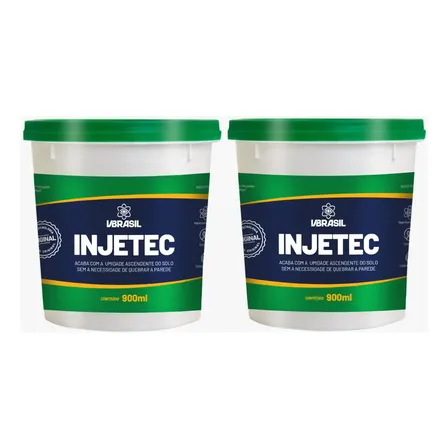 Kit 2 Injetec Impermeabilizante Anti Umidade Parede Rosa Avermelhada