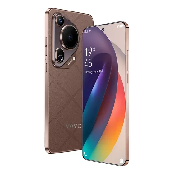 Dual Sim P70 Ultra 2025 Últimas El Más Popular 5g Wifi 16gb Ram 512gb Rom 6.8 Pantalla Grande Batería De Larga Duración Celular Android 14 Smartphone Marrón