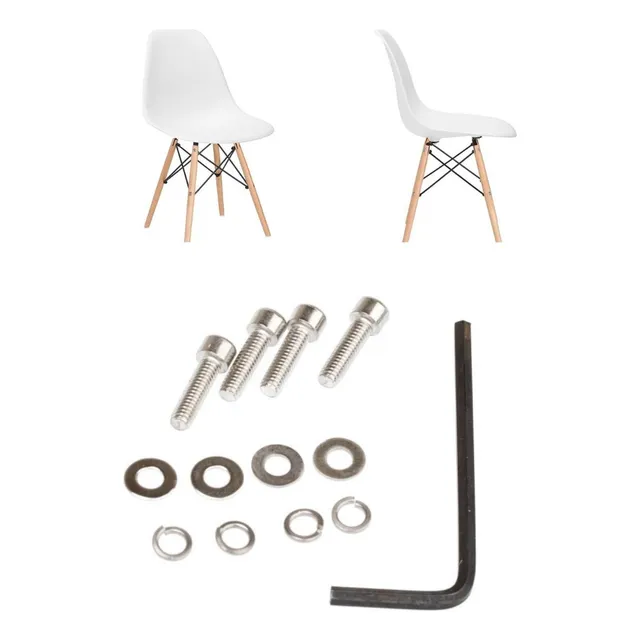 Kit Parafusos De Fixação Do Assento Da Cadeira Eames Eiffel