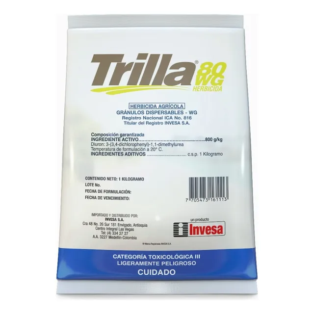 Trilla 80 Wp Diuron Herbicida Maleza Piña - g a $75