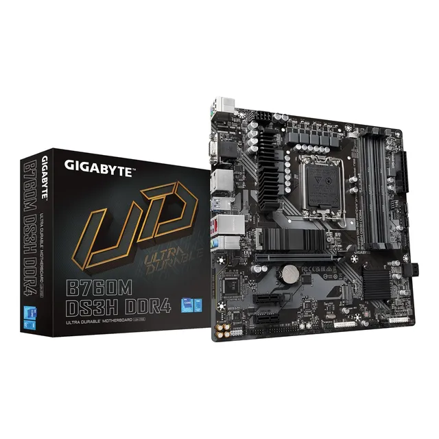 Gigabyte B760m Ds3h Ddr4 (lga 1700/ Intel/ B760/ M-atx/ D...