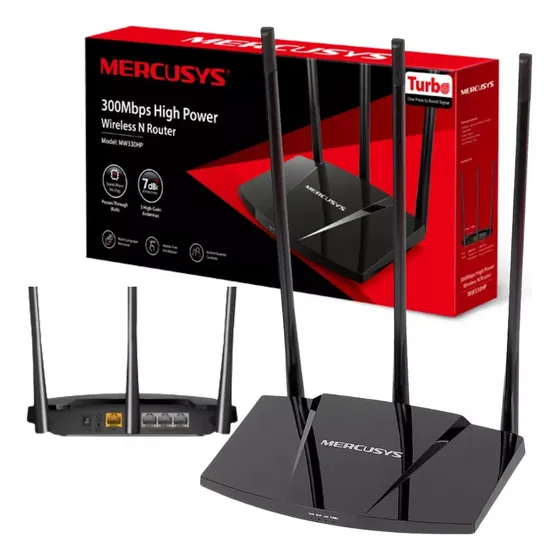 Router Inalámbrico 3 Antenas Largas, Cubre Mas Dist Mw330hp
