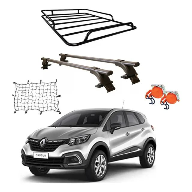Barra Porta Equipaje Renault Captur + Parrilla + Cintas/red