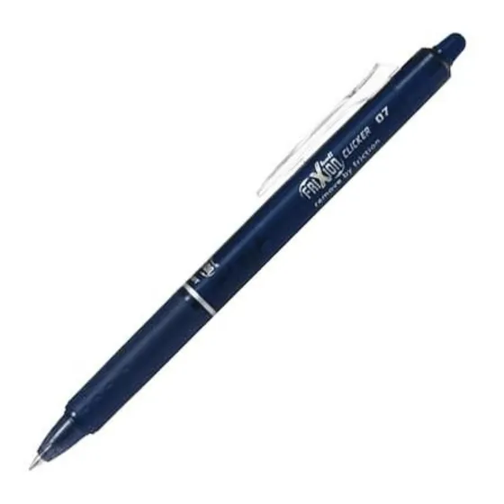 Caneta rolante apagável retrátil Pilot Frixion Colors versus cor de tinta azul escuro Exterior Color Clicker