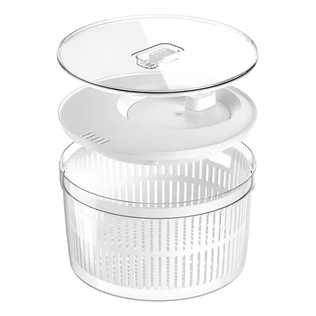 Conjunto Secador E Organizador De Salada Ou Clear Fresh 5.5l Natural