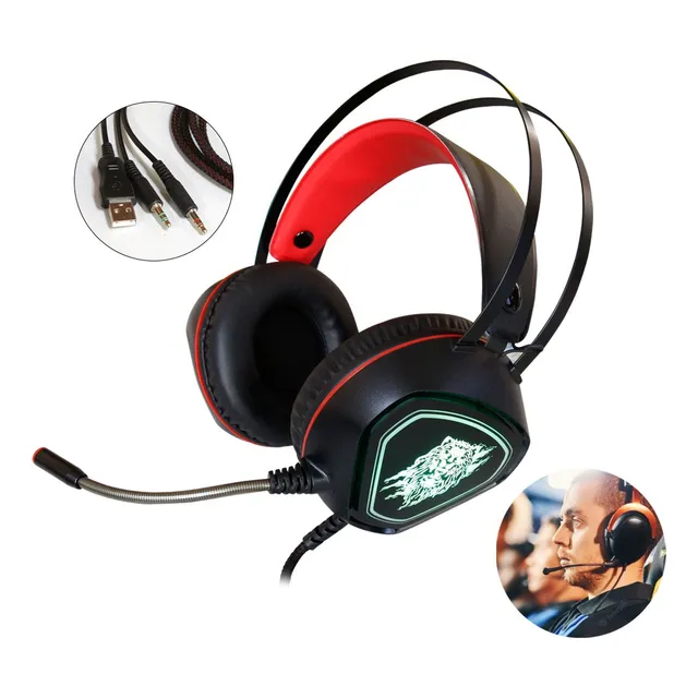 Audífono Gamer Hurricane Con Micrófono Flexible