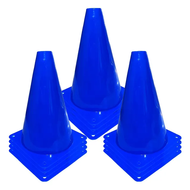 12 Cono Trafico Plastico Mini Deportivo Para Ejercicio Juego