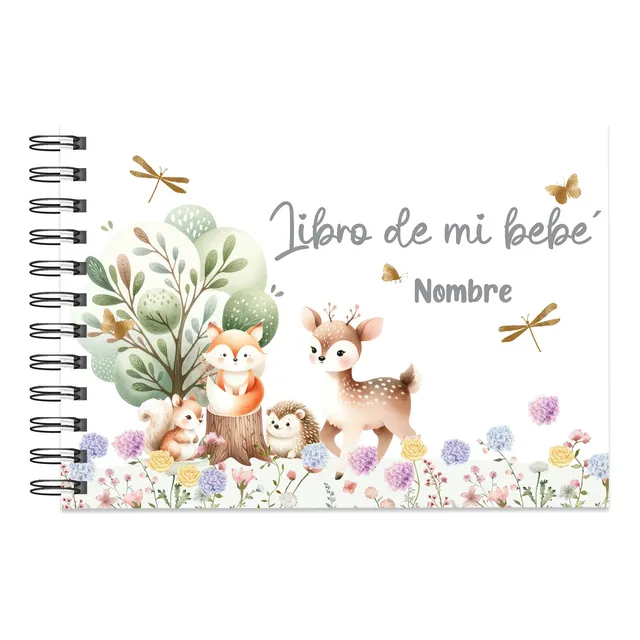 Libro De Mi Bebé Recuerdos Nacimiento Hasta 5 Años Tapa Dura