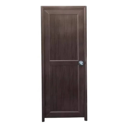 Puerta Interior De Pvc Marron 75 Cm Izquierda Marrón Oscuro