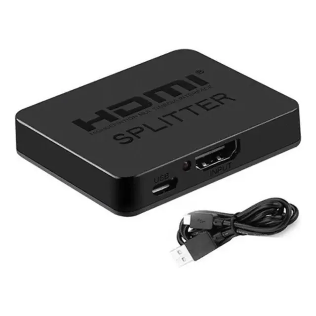 Splitter 1x2 Entrada Hdmi Duplica Señal Full Hd 1080p 