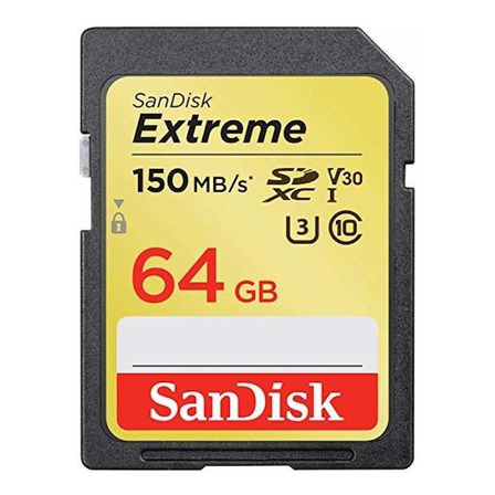 Cartão de memória SanDisk SDSDXV6-064G-GNCIN  Extreme 64GB