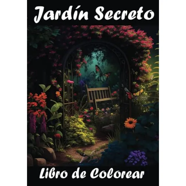 Jardin Secreto Libro De Colorear- Libro Para Colorear Anties