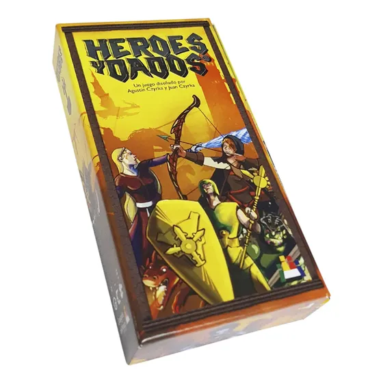 Juego De Mesa Héroes Y Dados Estrategia Para Dos Jugadores