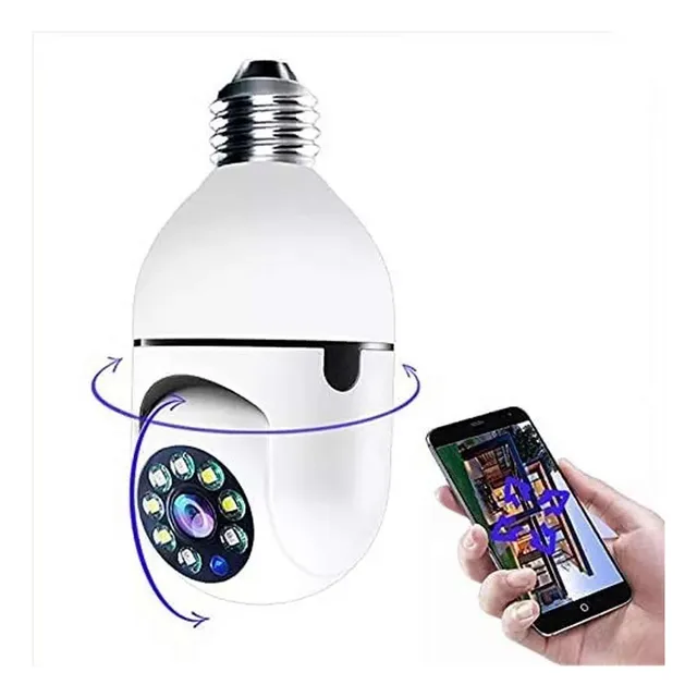 Foco Cámara Wifi, 1080p, Vista Panorámica 360°
