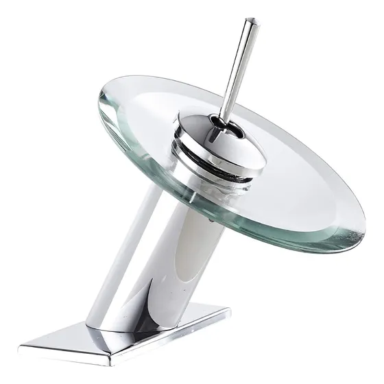 Llave De Lavamanos Mezcladora Tipo Cascada Acero Aqua Plus