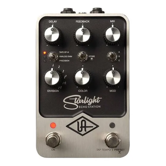 Pedal de efeito Universal Audio UAFX Pedals Starlight Echo Station preto