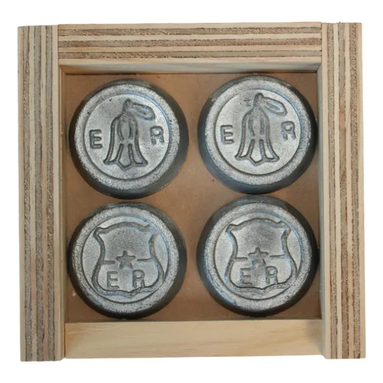 Caja De 4 Tejos De Rayuela