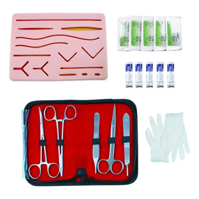 Kit De Practica De Sutura 3 Capas 14 Cortes Todo Incluido