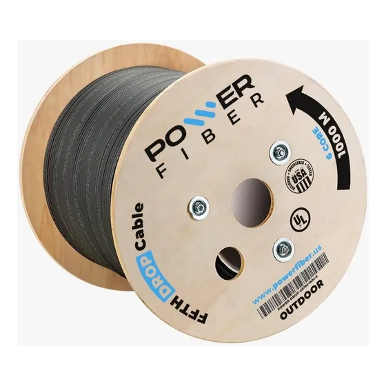 Drop 6 Cores 1km Power Fiber