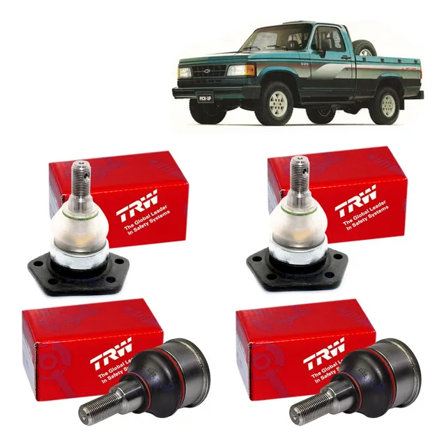 Kit 4 Pivo Inferior Superior D-20 Silverado Trw