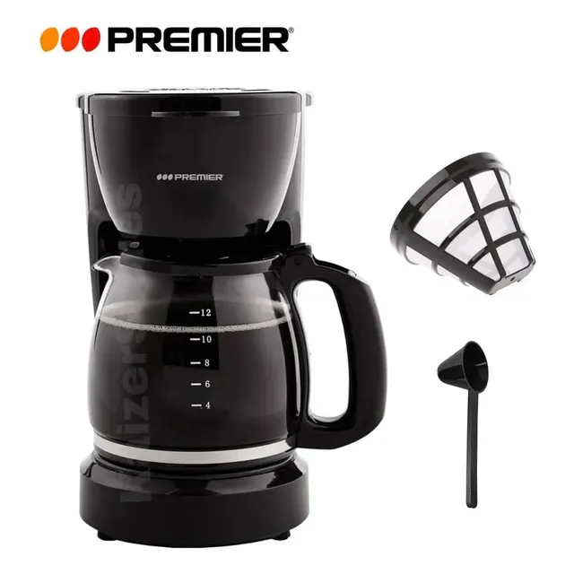 Cafetera Eléctrica 12 Tazas 1.5l 900w + Filtro Permanente