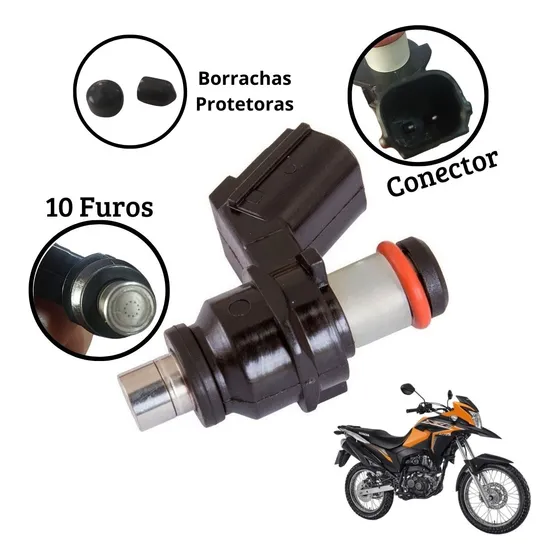 Bico Injeção Moto Honda Xre 190 Flex Ano 16 À 19 10 Furos