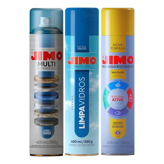 Kit 1 Limpa Vidros 1 Multisuperficies 1 Desengordurante Jimo Kit 1 Limpa Vidros 1 Multisuperficies 1 Desengordurante Jimo