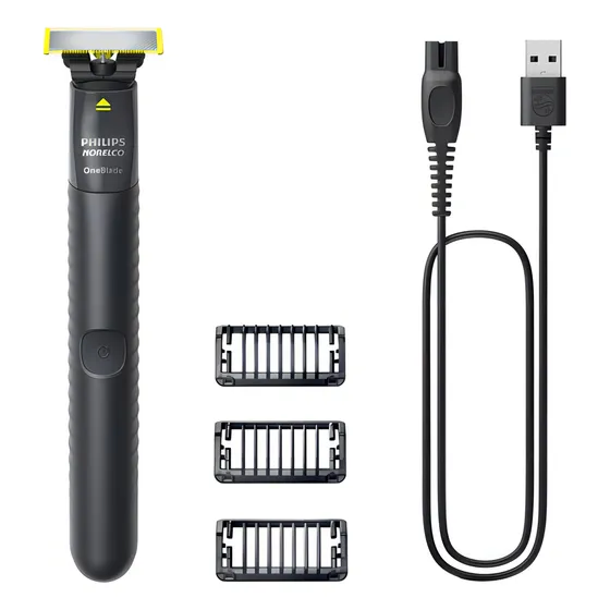 Philips Oneblade 2 Peines Extraibles Y Cargador Qp1424/10