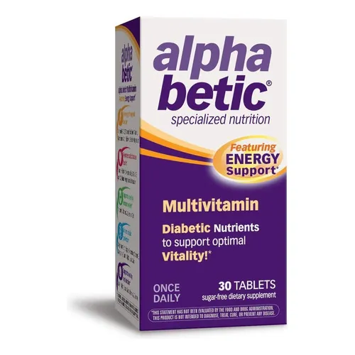 Multivitaminico Alpha Betic 30 Tabletas Sabor Sin Sabor