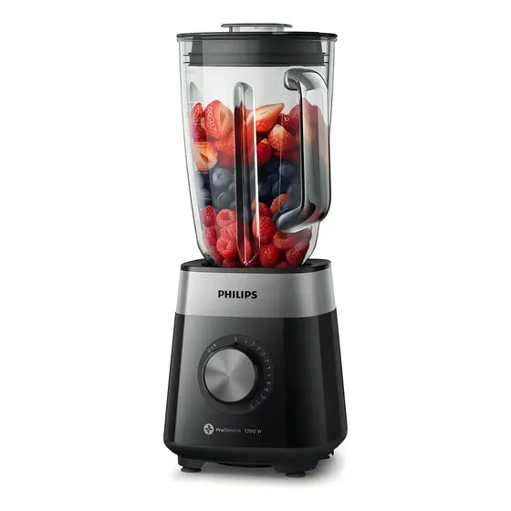 Licuadora Philips Hr2242/91 (vaso De Vidrio) Color Negro