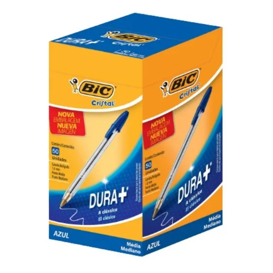 Lapiz Pasta Punta Media Bic X 50 Unidades Color A Elección 