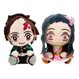 Toys Juego 2 Muñecos De Peluche Anime Ghost Slayer Para Toys Juego 2 Muñecos De Peluche Anime Ghost Slayer Para