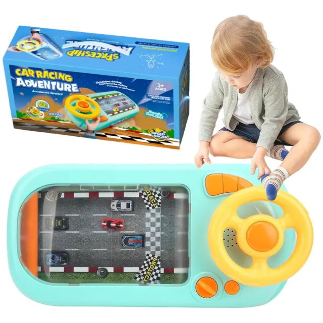 Juguete Carro Manual Simulador Carreras Volante De Juego
