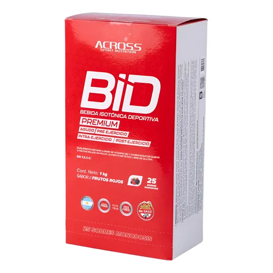 Bebida Isotónica Deportiva Bid Monodosis - Across X1kg.