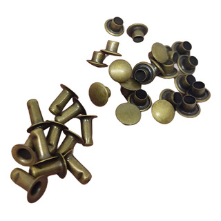 Kit C 50 Rebites Ouro Velho Ilhos C Calota Fe N 4 Kit C 50 Rebites Ouro Velho Ilhos C Calota Fe N 4
