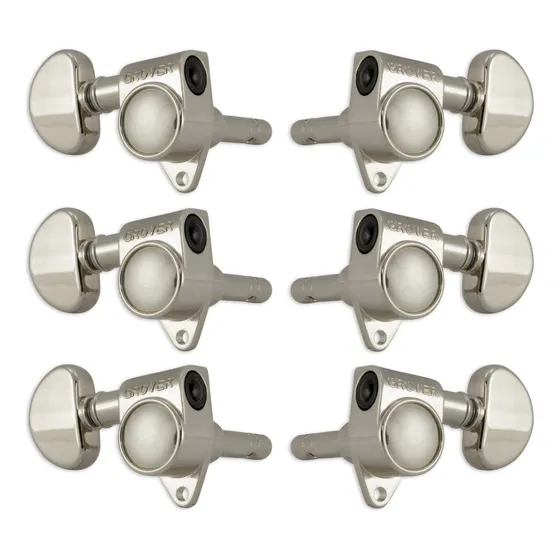 Tarraxa Guitarra Com Trava Grover Top Lock 3x3 106n Niquel