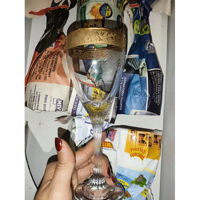Copas Con Borde Chapado En Oro Nuevas