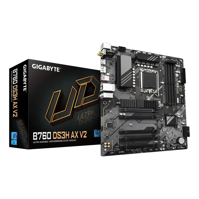 Parte madre Gigabyte B760 DS3h Ax V2 LGA 1700 Intel B760 ATX