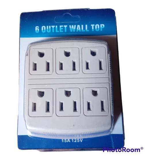 Regleta Multitoma 6 Tomcorriente Para Enchufe Doble