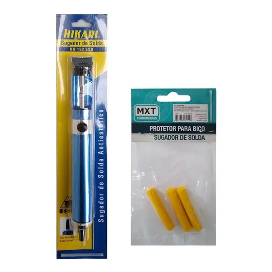 Sugador Solda Hikari Metal Hk-192 +3 Protetor Bico Camisinha
