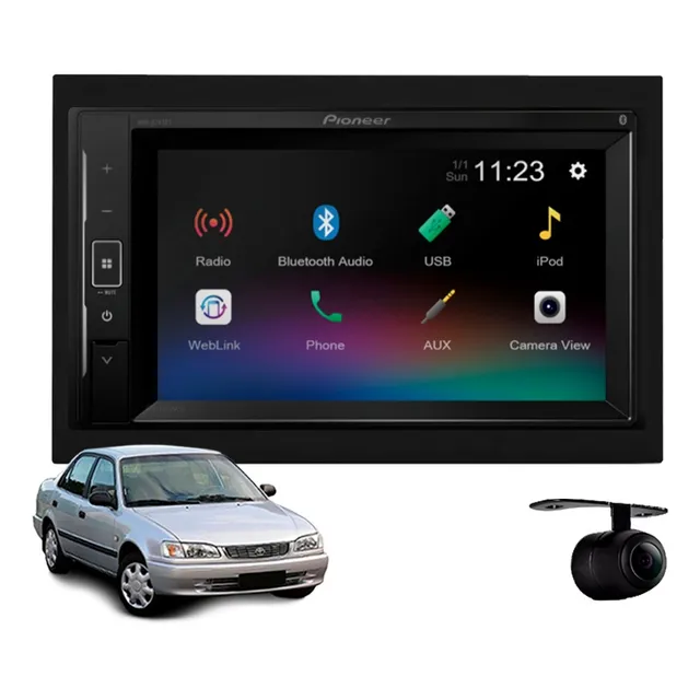 Central Multimidia Pioneer Toyota Corolla 2000 2001 2002